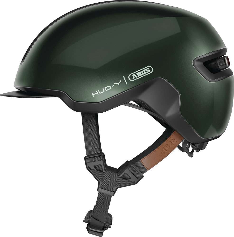 HUD-Y sykkelhjelm LED Moss Green