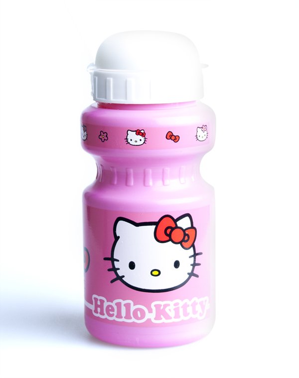 Drikkeflaske til sykling og trening - Hello Kitty sykkelflaske 300 ml