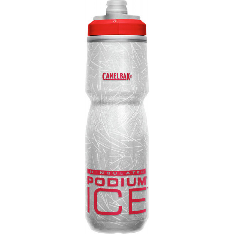 Drikkeflaske til sykling og trening - Camelbak Podium Ice Flaske M. Isolering 620ml. Rød