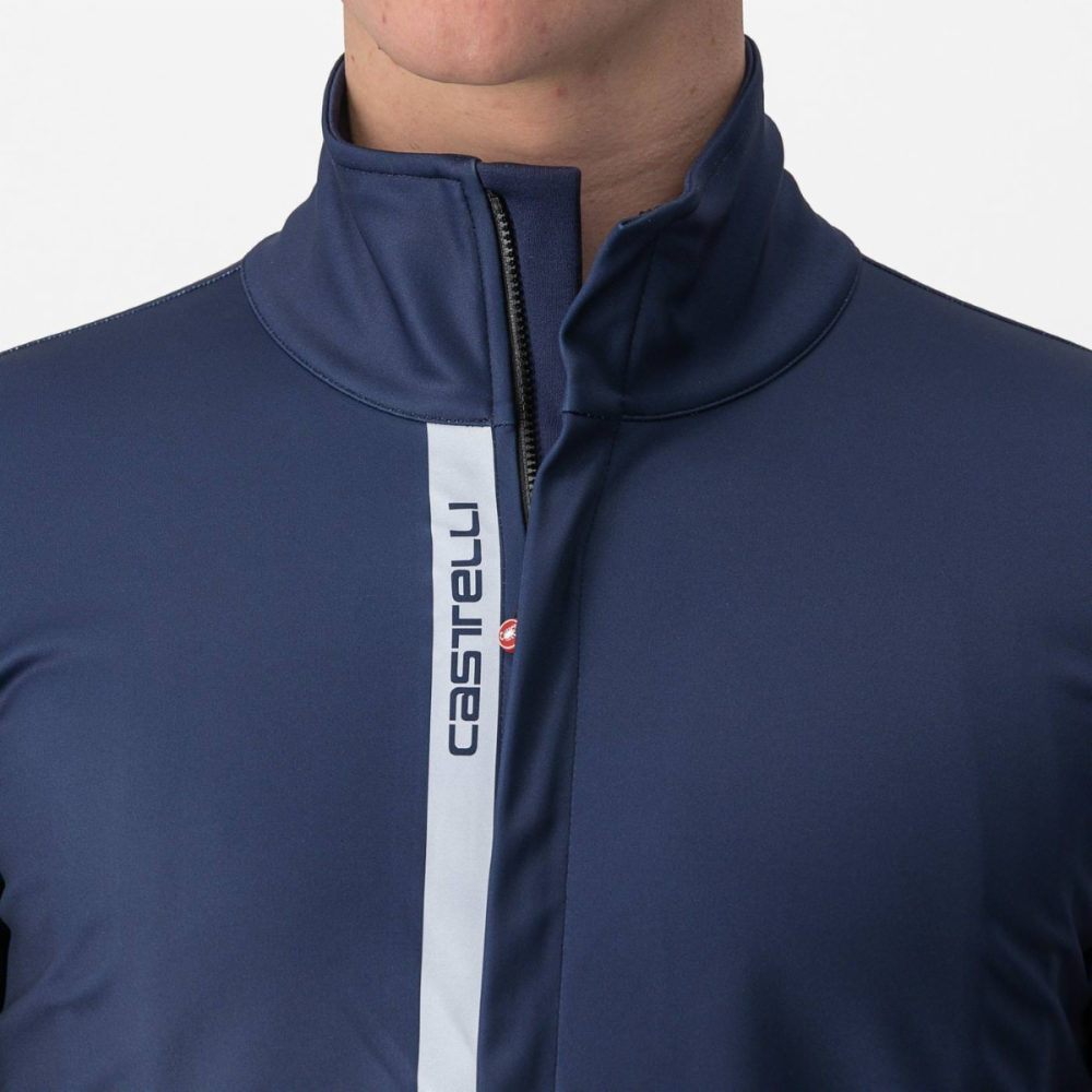 Castelli Entrata sykkeljakke blå/sølv herre