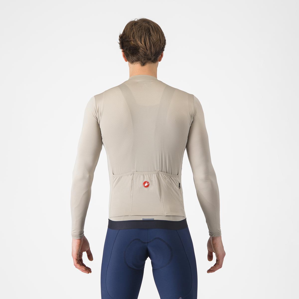 Castelli Espresso LS langermet sykkeltrøye clay/sort herre