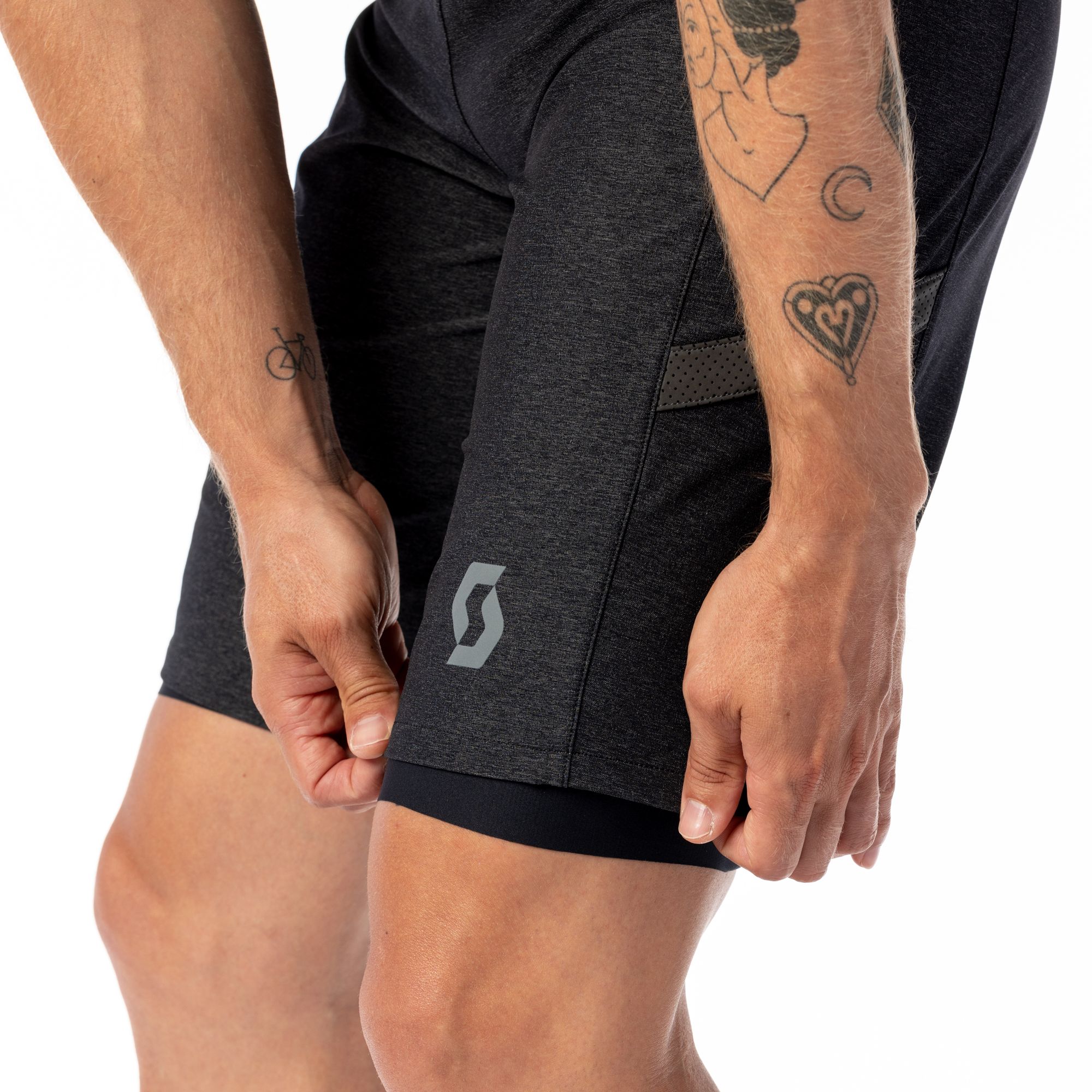 SCOTT Gravel Hybrid Shorts Sort/Grå