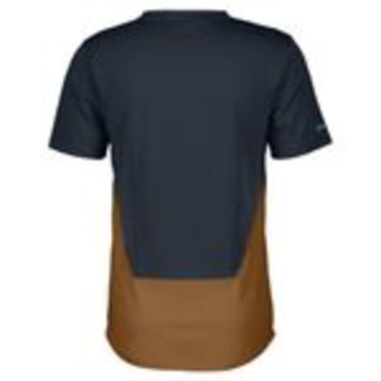 SCOTT SCO sykkeltrøye korte ermer Trail Flow DRI dark blue/bread brown herre