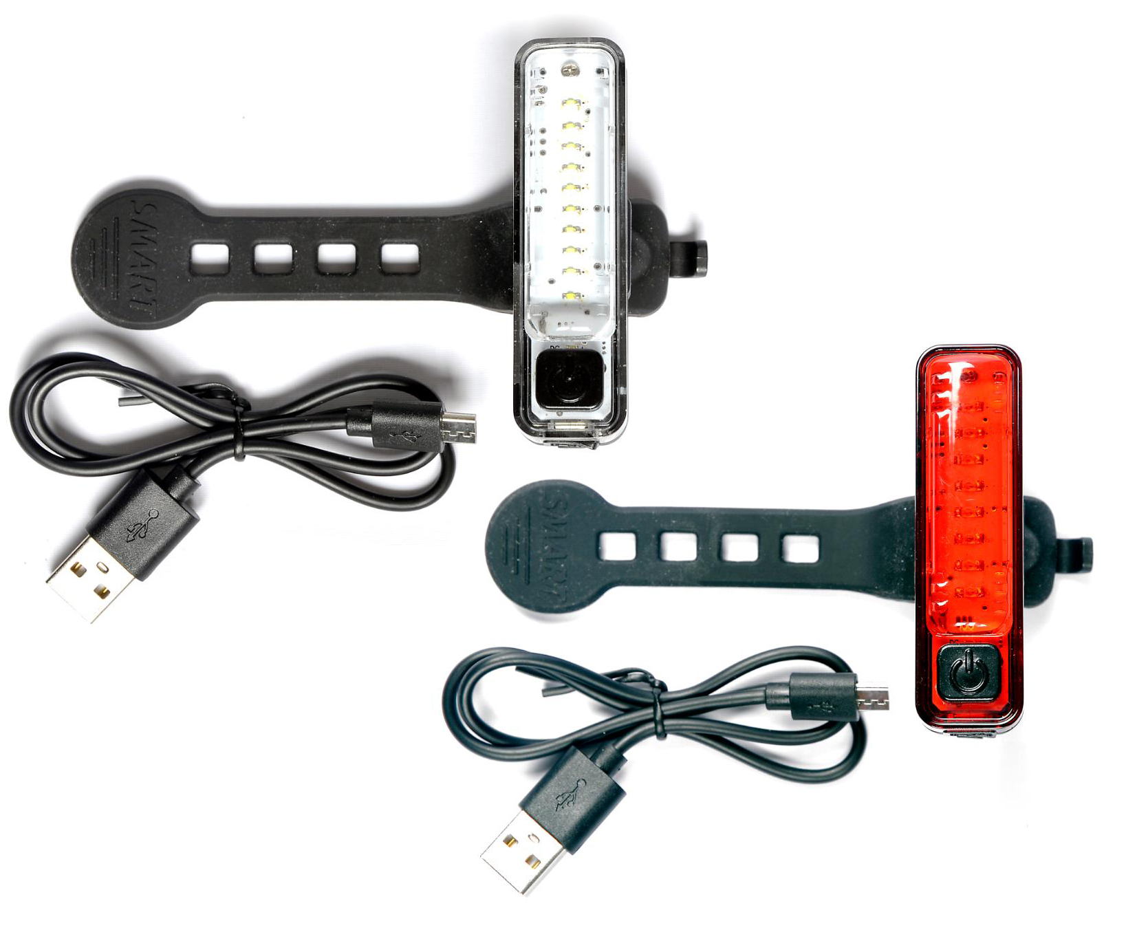 Sykkellykter - Smart Micro 7 USB LED Lyktesett
