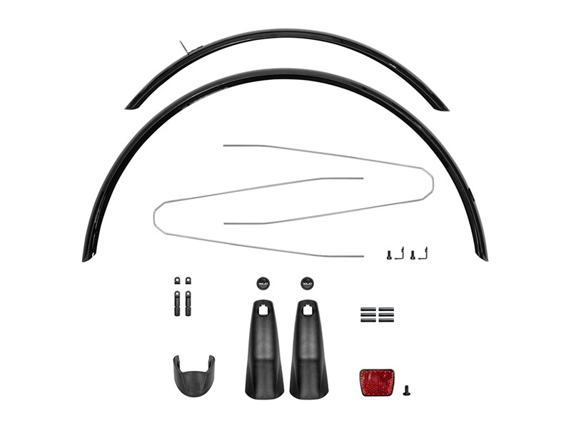 XLC Skjermsett med Safety Release og mud flaps 28" 51 mm