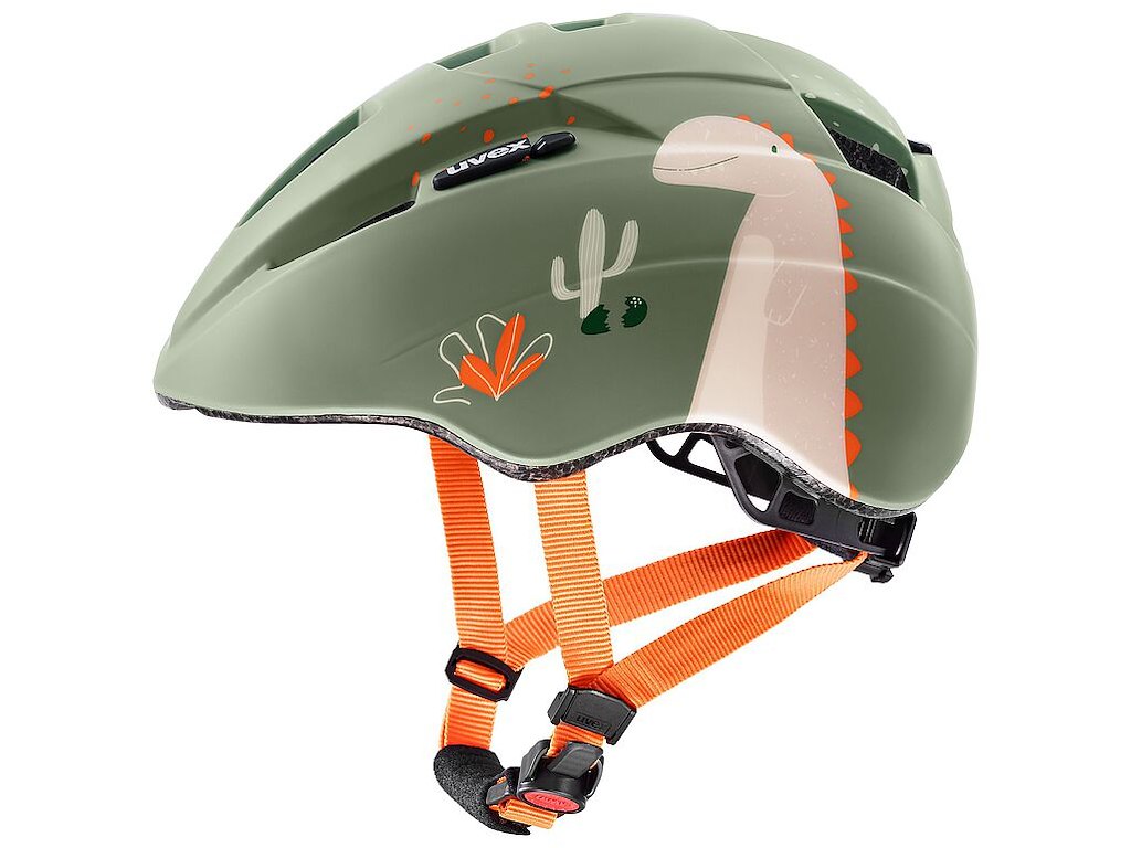Uvex Kid 2 cc sykkelhjelm sage dino matt 46-52