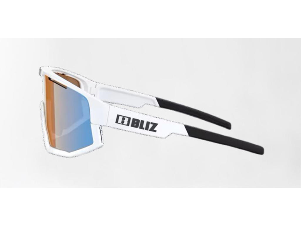 Bliz Fusion Medium (33) sykkelbriller coral/orange mirror- lens matte white