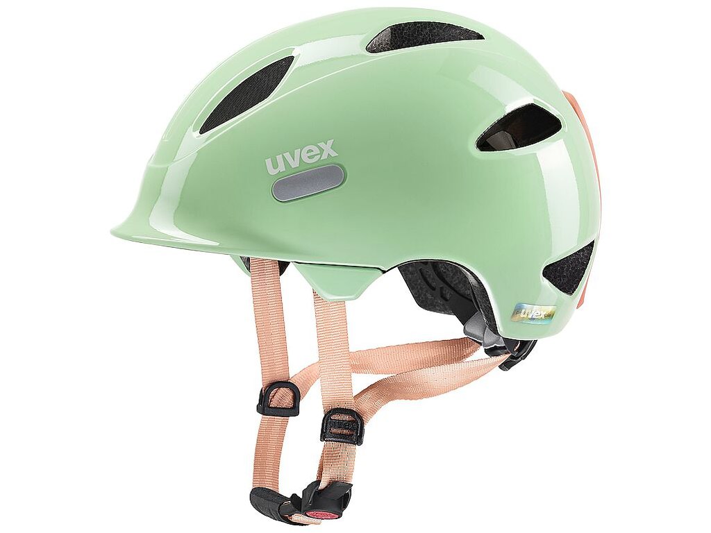 Uvex Oyo sykkelhjelm barn mint peach 50-54