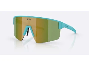 Bliz P004 Medium sykkelbriller matt turkis/blue/green revo