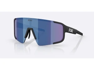 Bliz P003 Large sykkelbriller matt svart/blue mirror