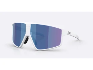 Bliz P002 Large sykkelbriller matt hvit/smoke/blue multi
