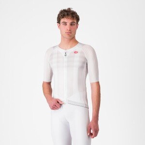 Castelli Aero race 8S sykkeltrøye hvit herre