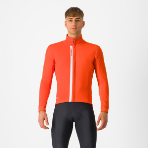 Castelli Entrata sykkeljakke oransje/sølv herre