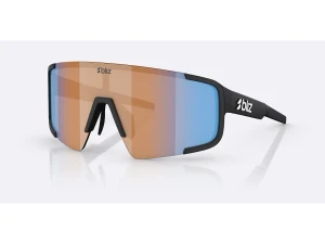 Bliz P003 Large sykkelbriller matt svart/nano optics nordic light coral orange/blue multi